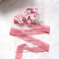 5*7 Inches Watercolor Flower Design Clear Acrylic Invitations with Pink Customized Box MegaBDM