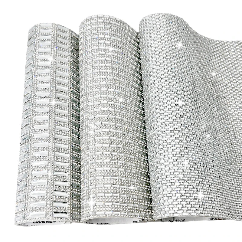 Flat Back Crystal Glass Rhinestone Hotfix to Fabric Rhinestone Sheet Trimmings Lace