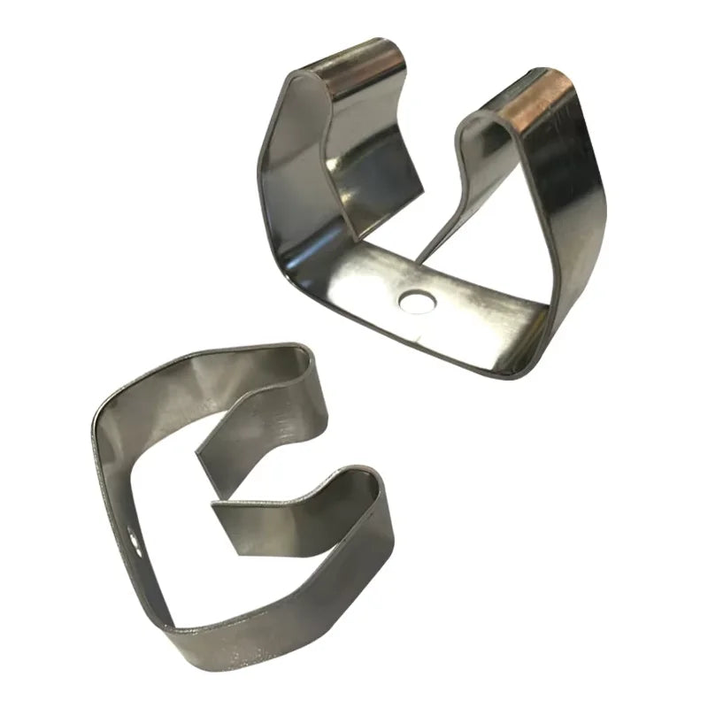TCJH Custom Made Precision Chrome Plated Sheet Metal Stamping and Bending Clips for LED Lighting or Lamp