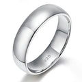 Fine Jewelry 925 Sterling Silver Rhodium Plated 2mm 4mm 6mm Smooth Band Elegant Eternity Plain Bold Minimalist Rings Women Men