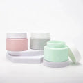 Hot Selling 100g PET Plastic Cream Jar Pump Sprayer New Arrival Empty Green Grey Pink Skin Care Shampoo Face Masks Cosmetic