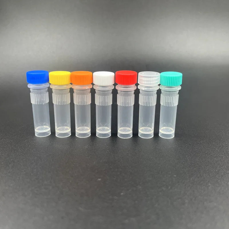 1ml Mini Plastic Bottle Cryogenic Vials 1ml Freezing Tube Sample Test Tubes Without Scale