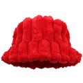 Hot Selling Fashion New Design Winter Outdoor Warm Fleece Furry Thicken Fluffy Vintage Stripe Winter Hats for Women