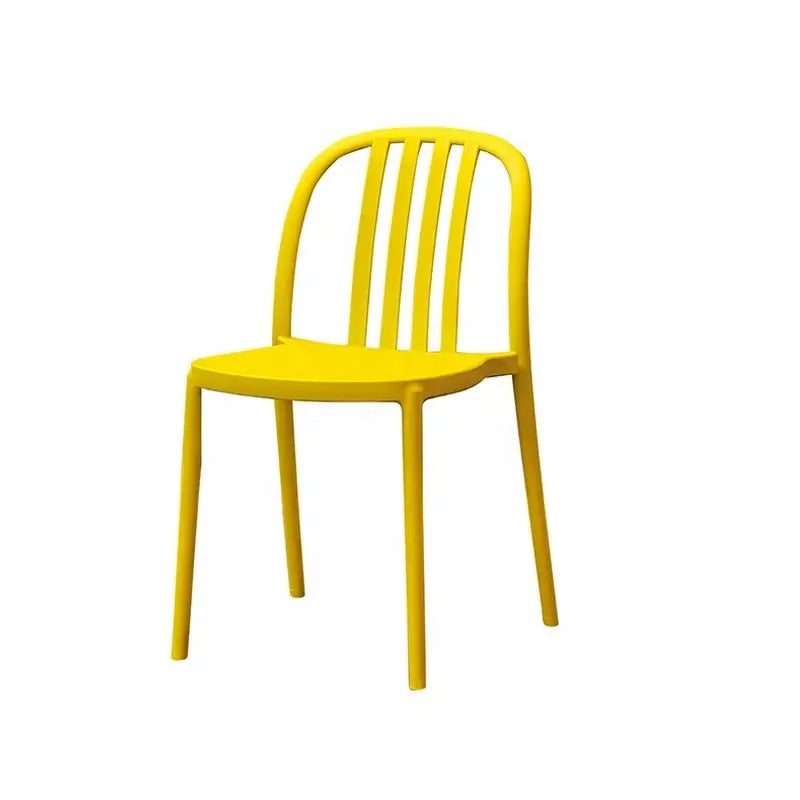 Modern Luxury Plastic Chair with Colorful Geometric Design Popular Stackable Dining Chair for Home Dining Exterior Park Use