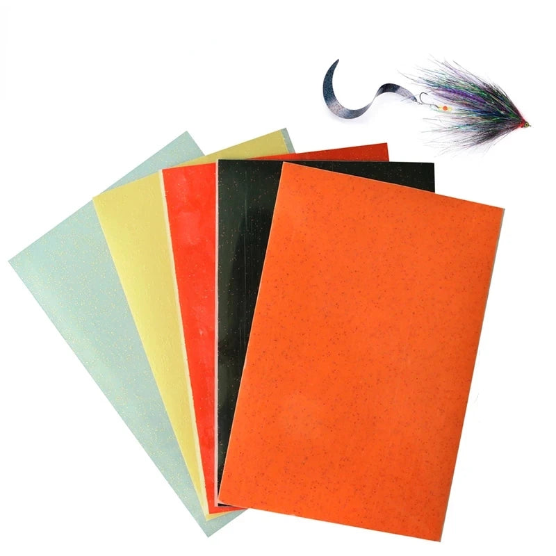 Fly Tying Silicone Sheet Film Material for Saltwater Fishing Jig Hook Silicone Streamer Skirt Lure Making Material