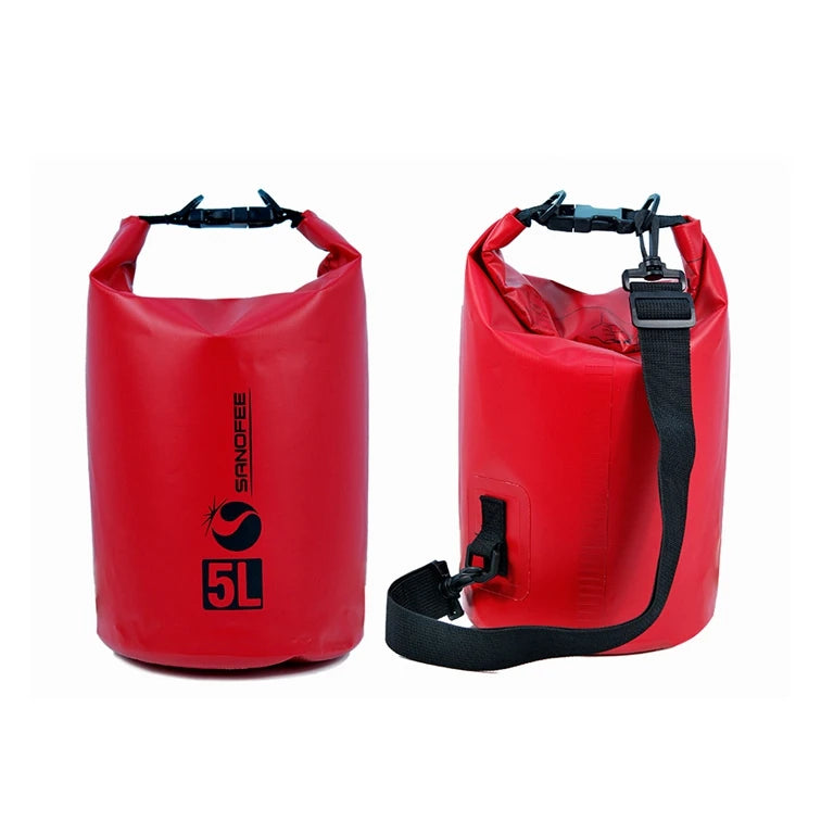5L/10L/20L Portable Emergency PVC Outdoor Waterproof Trekking Dry Bags for Camping Drifting