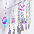 Wholesale K9 Silver Sun Catcher Crystal Handmade Wind Chime Kit Beads Heart Polished Light Prism Hanging Circle Supplies