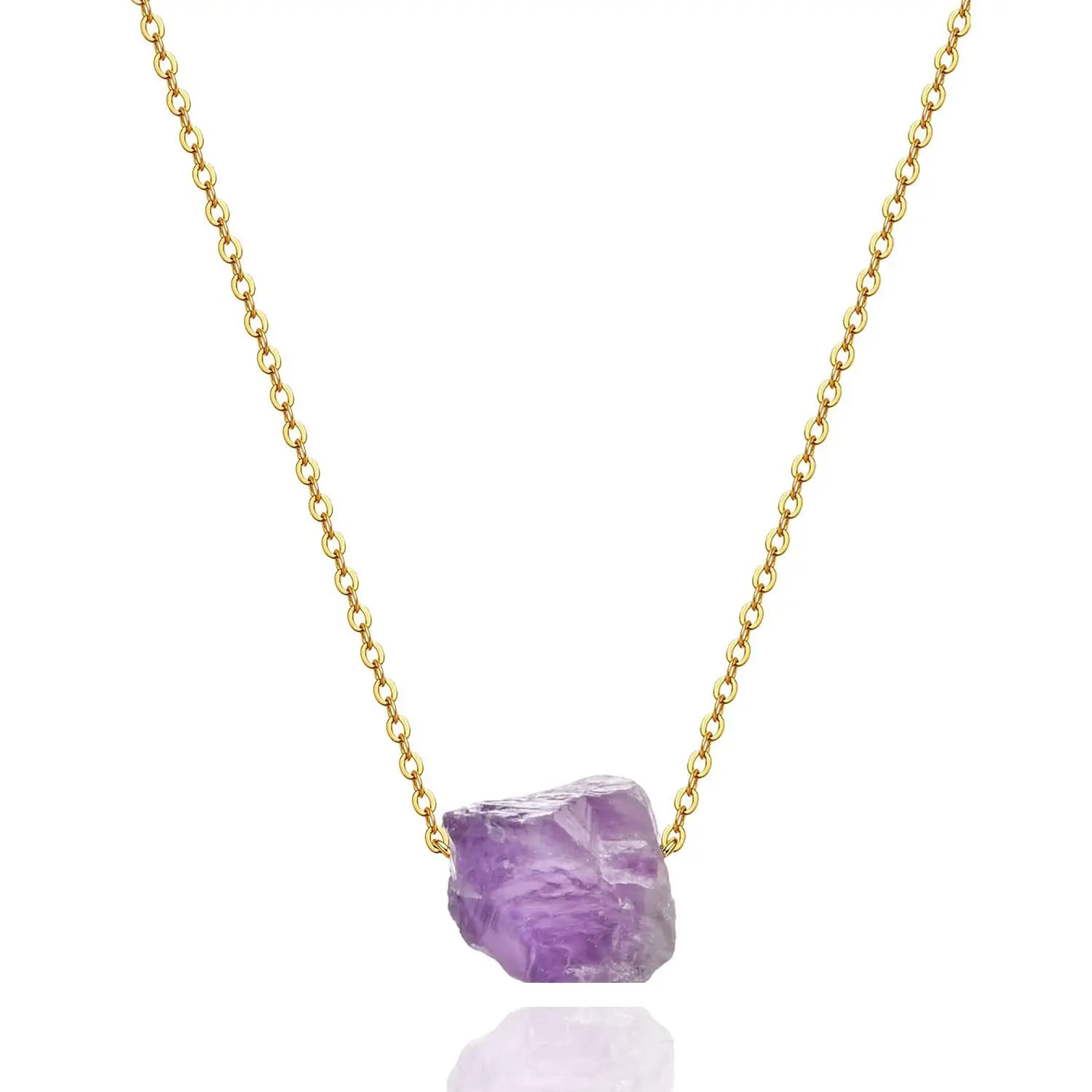 2025 New Arrival Rose Quartz Necklace Carnelian Rough Stone Necklace Healing Raw Crystal Necklace for Women