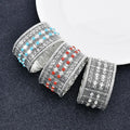 Vintage Bohemian Atalanta Silver Gypsy Statement Coachload Festival Turkish Jewelry Sinaya Ethnic Fashion Charm Bracelet