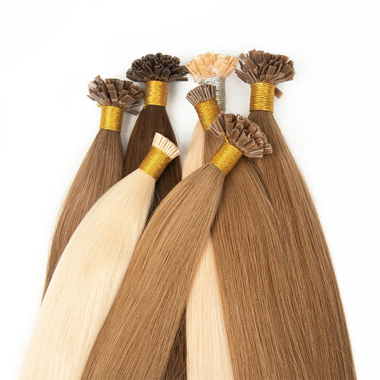 Factory Direct Supply Keratin Prebonded 100% Remy Brazilian Human Hair Single Donor Full Cuticle Aligned U Tip Hair Extensions