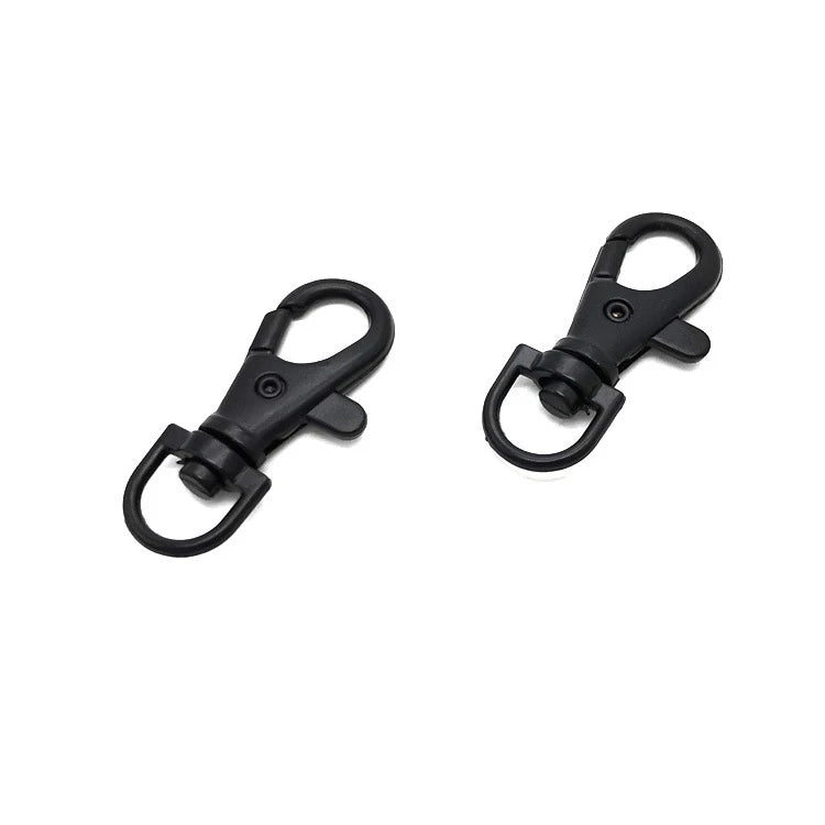 2026 Ivoduff Supply 9.5mm Gun Black Snap Hook Metal Lobster Hook Buckle Zinc Alloy Snap Hook for Keychain