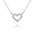 Diamond Heart Necklaces Valentines Day Gifts Fine Jewelry Crystal Choker love Heart Necklace