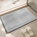 Memory Foam Bath Mat Non Slip Super Absorbent Cozy Velvet Bathroom Rug Carpet
