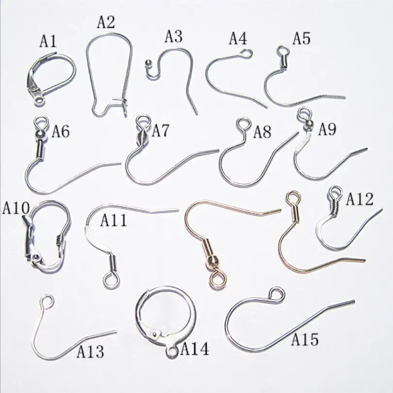 Hyperallergenic Stainless Steel Accessories Earrings Findings&components Hook Material Jewelry Making Supplies Ear Wire