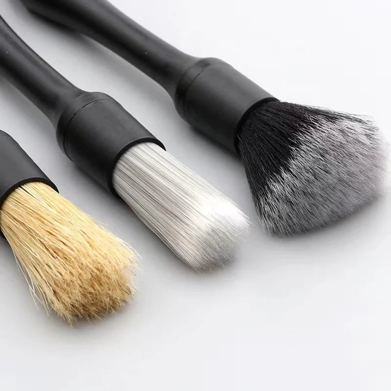 3Pcs Removable Brush Heads Super Extra Soft Car Brushes for Detailing