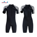 DIVE&SAIL 3mm Neoprene Front Zipper Sport Wear Short Sleeve Pants Wet Suit Wetsuits for Water Sports