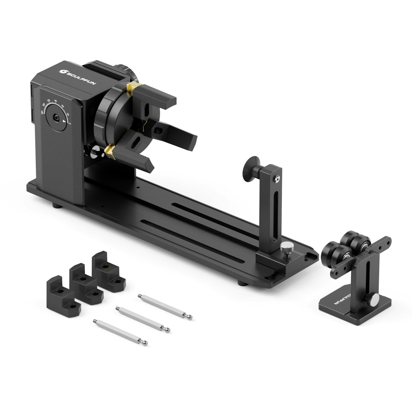 SCULPFUN RA Pro Roller Laser Engraver Y-axis Rotary Module for Engraving Cylindrical Objects
