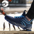 Diansen Custom logo Men Safety Work Steel Toe Sneaker Lightweight Boots Anti-smashing Construction 6KV Industrial Shoes