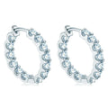 0.1 0.3ct Moissanite Earrings 925 Sterling Silver Gold Plated Huggies Hoop D Color VVS Diamond Fine Jewelry Men Women With GRA