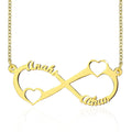 Fatingna Women's Custom 18K Gold Plated Nameplate Personalized Special Name Necklace Fashion Chains Jewelry