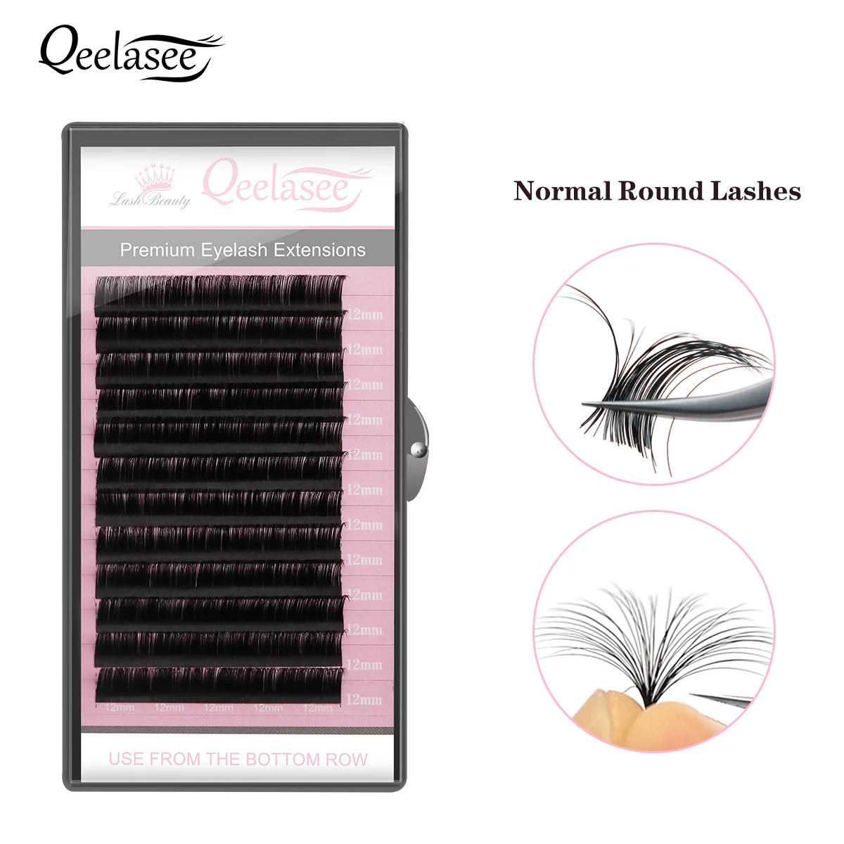 Wholesale Matte Dark Soft Cashmere Lash Extension Trays Supplies No Shiny No Sticking Faux Mink Classic Volume Eyelash Extension