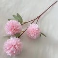 Multicolor-Pink Modern Style Artificial Flower Decoration Mariage 3 Head Ball  2
