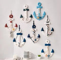 Mediterranean Style Sea Anchor Thermometer Decoration Hook Art Pendant Decoration