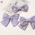 Large Bow Alloy+Fabric Hair Clips for Girls Kids Customizable Colors Fashion Barrettes Fine Workmanship Handmade Hair