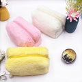 Hot Sale Cute Plush Soft Pencil Pouch Makeup Brush Case Cute Pencil Bag Fluffy Small Cosmetic Bag
