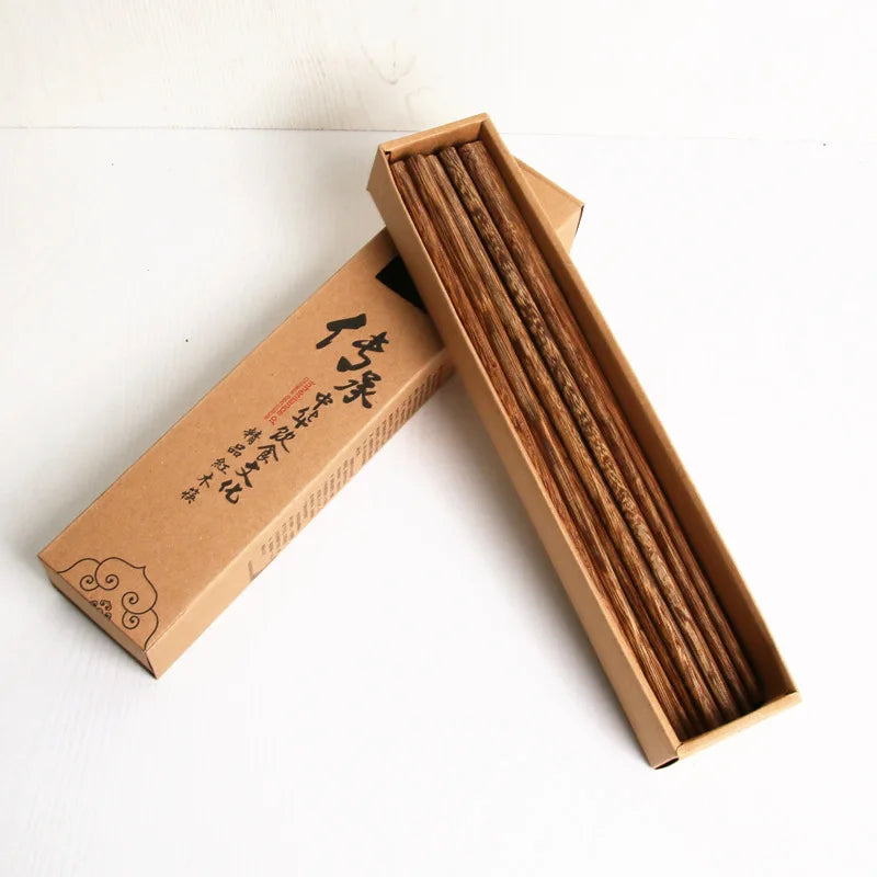 Customized logo    Hot High-Grade Chop Sticks Japanese Korean Chinese Style Reusable  Wooden Chopsticks