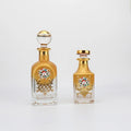 UV Engraving Empty Vintage Luxury Glass Perfume Bottle 150ml Refillable Oil Sample Glass Display Bottle Packaging 250ml