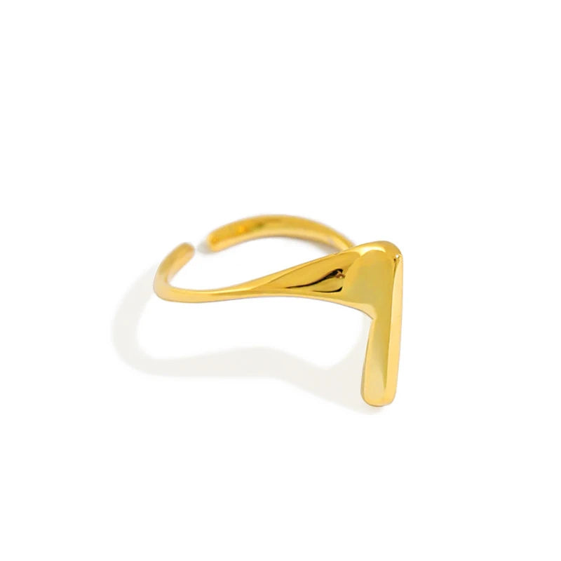 Sterling Silver 925 Rings Single Bar Line Geometric Rings Open Creative Rings Men Women