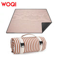 WOQI Custom 3-layer Super Large Waterproof and Sand Resistant Beach Picnic Mat Washable and Foldable Camping Mat