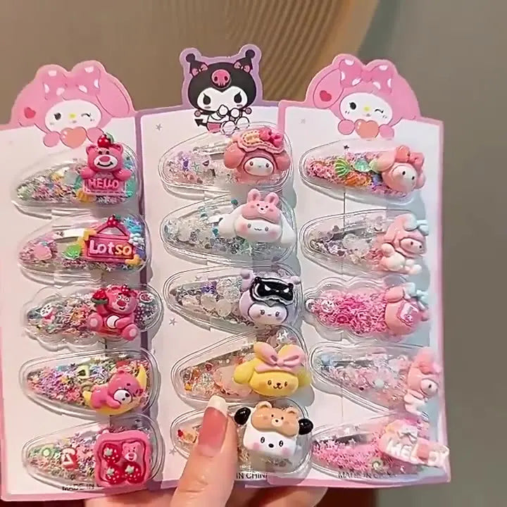 Hot Selling New Design Cute Colorful Resin BB Hairpins & Hairbands Elegant Kids Hair Clips for Children