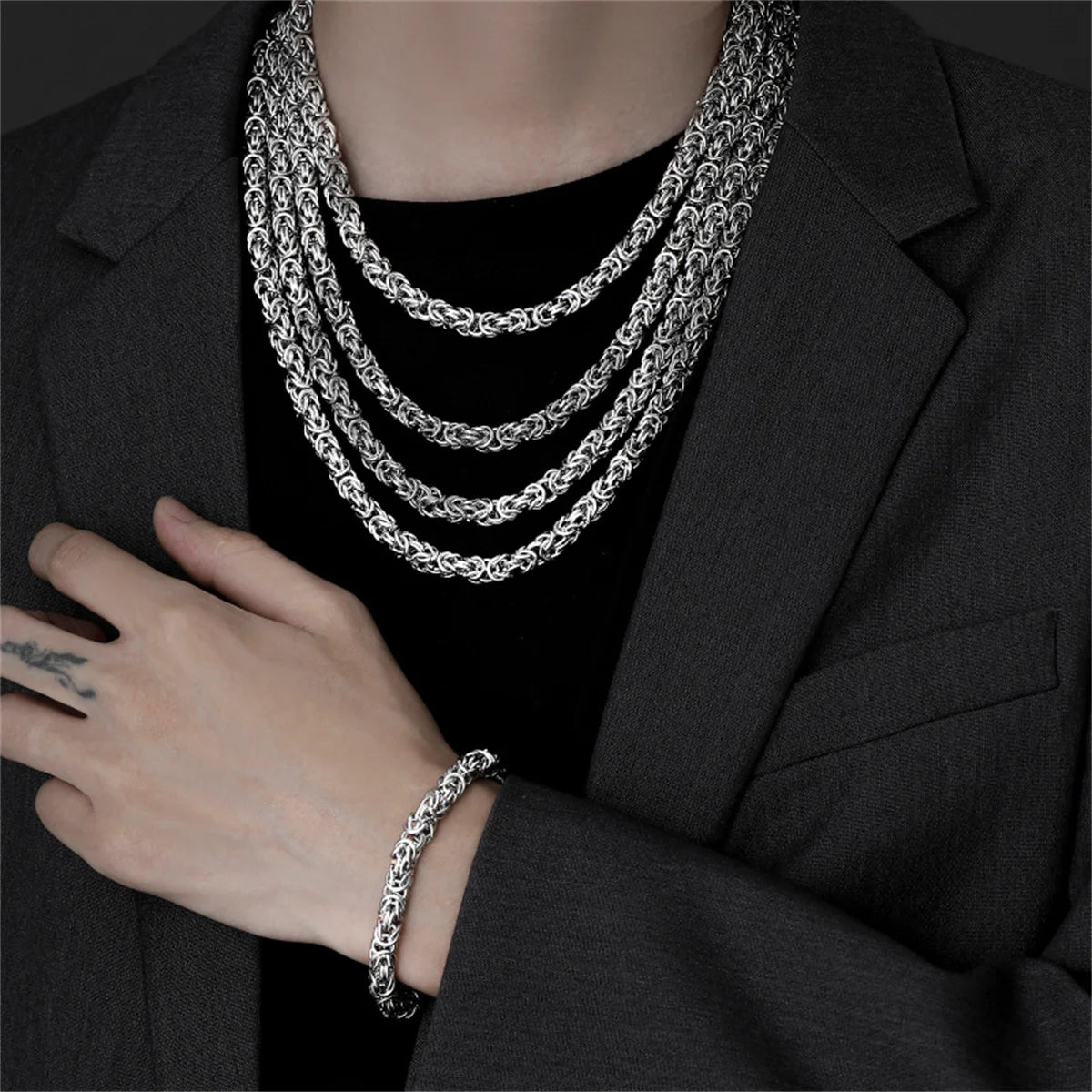 Hip Hop Waterproof Thick Stainless Steel Chain Necklace for Men/Women Wholesale Chunky Chain Accessories on Neck Fashion Jewelry