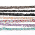 Colorful 1.5cm Double-Sided Hot Melt Adhesive Crystal Rhinestone Chain for DIY Shoes Bags Garments Decoration