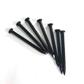 Best Seller New Style 3/4" 1" Horse Nail Smooth Shank Carbon Steel Shoe Tacks Flat Head Black Oxide Diamond Point Free Samples