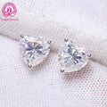 Fine Women Diamond Earrings 0.5ct / 1ctw Moissanite Earrings 9K 14K 18K Solid Gold Jewelry Moissanite Studs