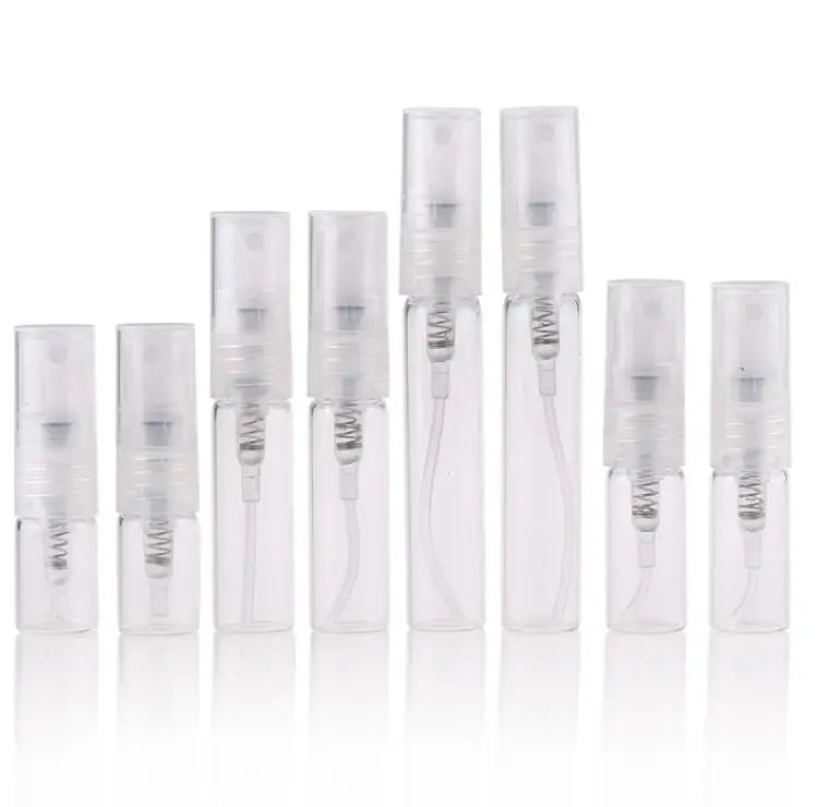 2ml 3ml 5ml 10ml Empty Sample Bottle Portable Travel Small Refillable Perfume Glass Mist Spray Bottles With Pump Sprayer