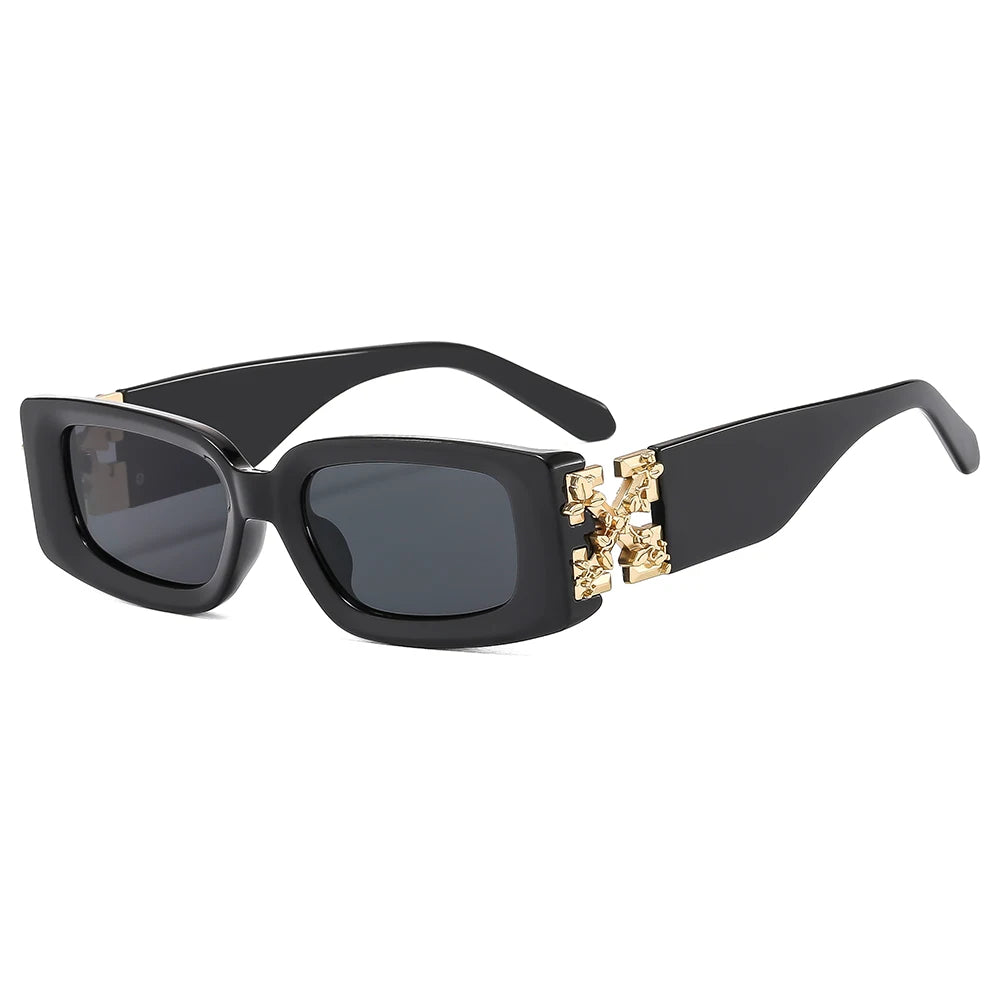 Thick Frame Rectangle Sunglasses Vintage Sunglasses Women Men Fashion Luxury Sun Glasses