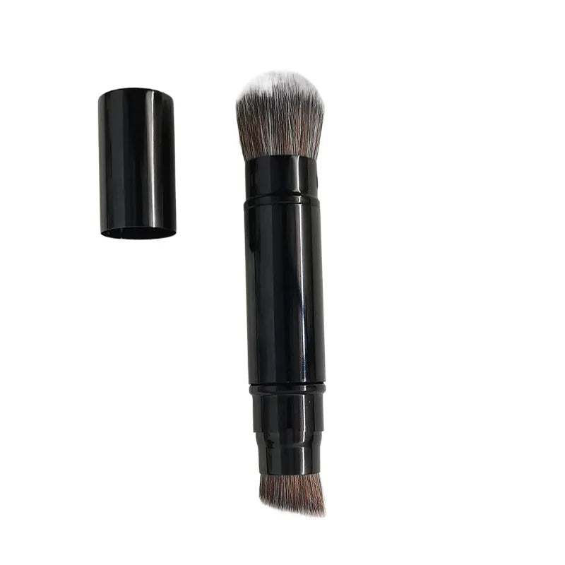 Wholesale Soft Portable Aluminum Tube Makeup Brush Mini Professional Makeup Brushes Retractable Makeup Brush