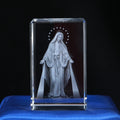 Small Bridge Wholesale Customization Deity 3d Laser Engraving Religion Crystal Crafts New Design Premium Crystal Cube