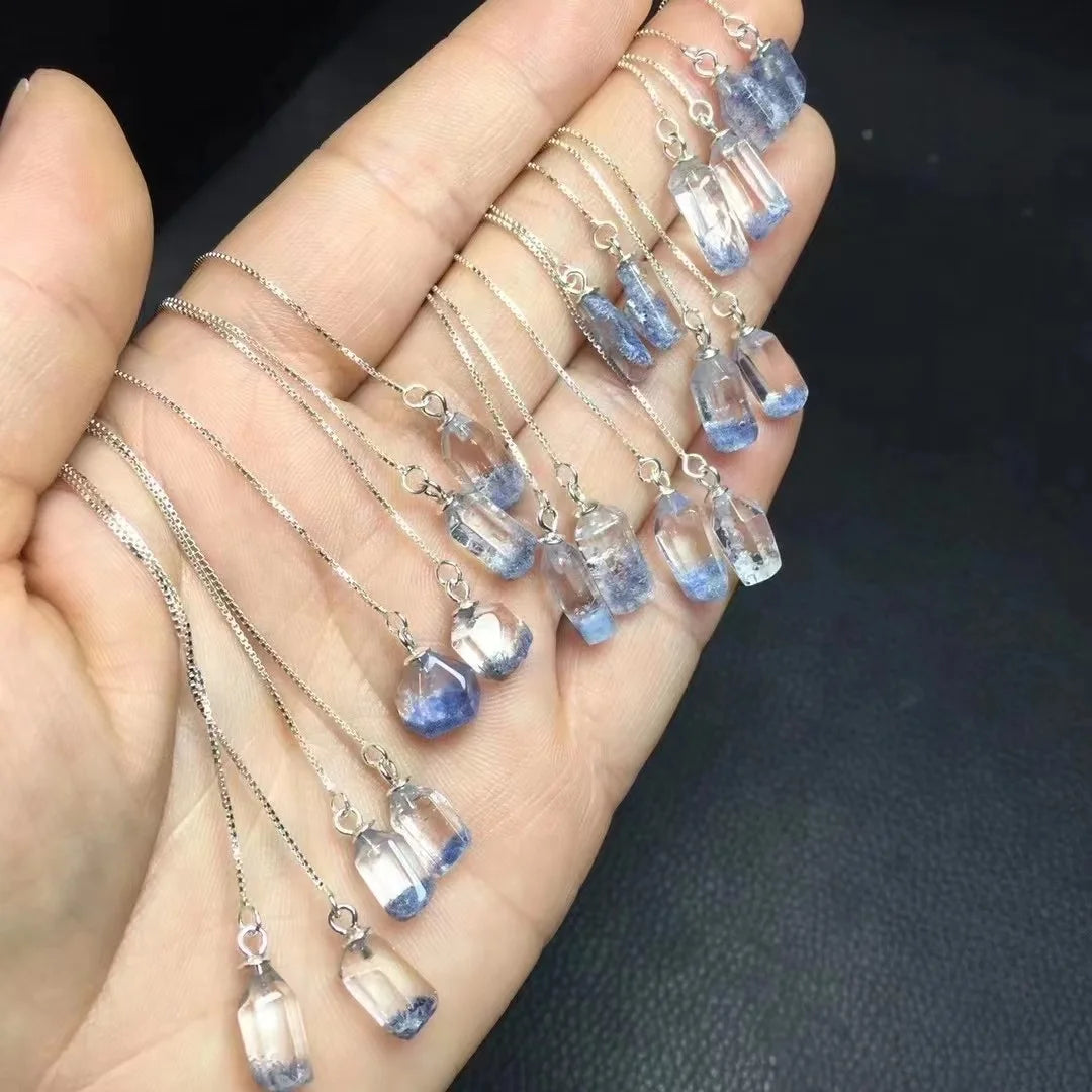 Healing Crystal Stone Fine Jewelry Natural Gemstone Dumortierite  925 Sterling Silver Earring