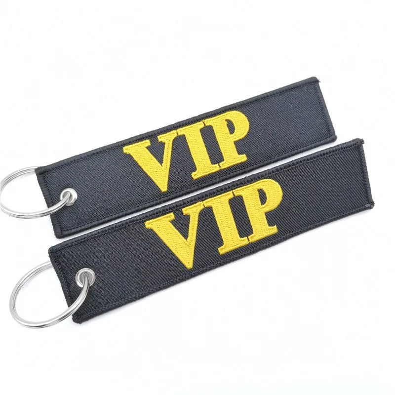 Wholesale Custom Aviation Aircraft Label Embroidered Keychain Personalized Jet Tag Key Ring for Promotional Carabiner Keychains