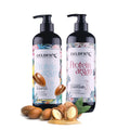 For Silky Smooth Fluffy Protect Color Anti-dandruff Hair-Repairing 2-in-1 Shampoo Conditioner Set 500ml 800ml Argan Oil