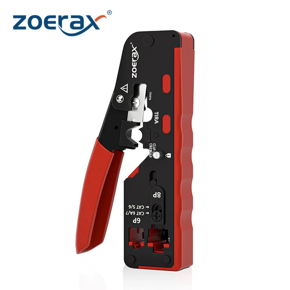 Newest Steel 8P/6P RJ45 Cat6/Cat5/Cat5e Modular Connector Ethernet Crimping Pliers with Multi-function Wire Cutting & Stripping