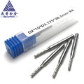 D2*10*d3.75*38.5mm 4R Polished Solid Carbide End Mill 4 Milled Metal Cutter