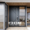 Canada Burglar Proof Exterior Entry Doors With Sidelites Modern Front Entry Door With Frosted Sidelight Entre Front Door