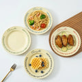 Korean Style Ins Cream Letter Ceramic Plate Design Personalized Dessert Salad Plate