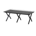 WOQI Modern Design Portable Folding Aluminum Outdoor Furniture 1 Table for Camping Beach Dining or Living Room Use